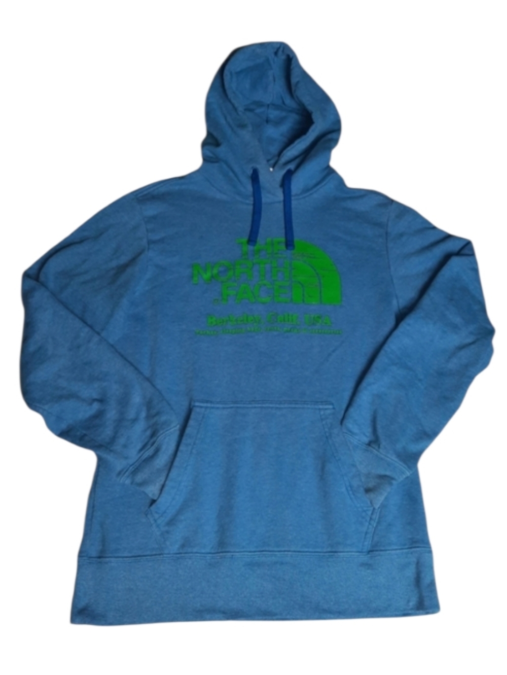 The North Face Blue Graphic Pull-over Hoodie SZ S